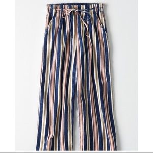 AEO | Striped High Waisted Culotte Pants